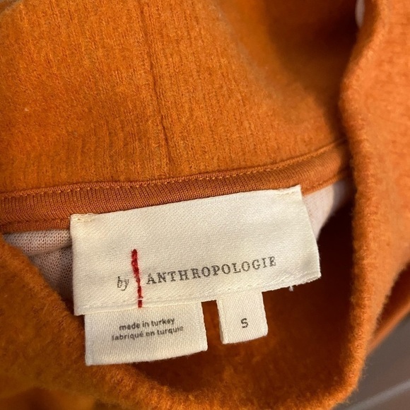 ANTHROPOLOGIE Orange Oversized Fleece Theresa Tunic - Picture 7 of 9